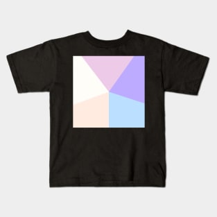 Abstract Triangle of Soft Pastel Colors Kids T-Shirt